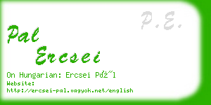 pal ercsei business card